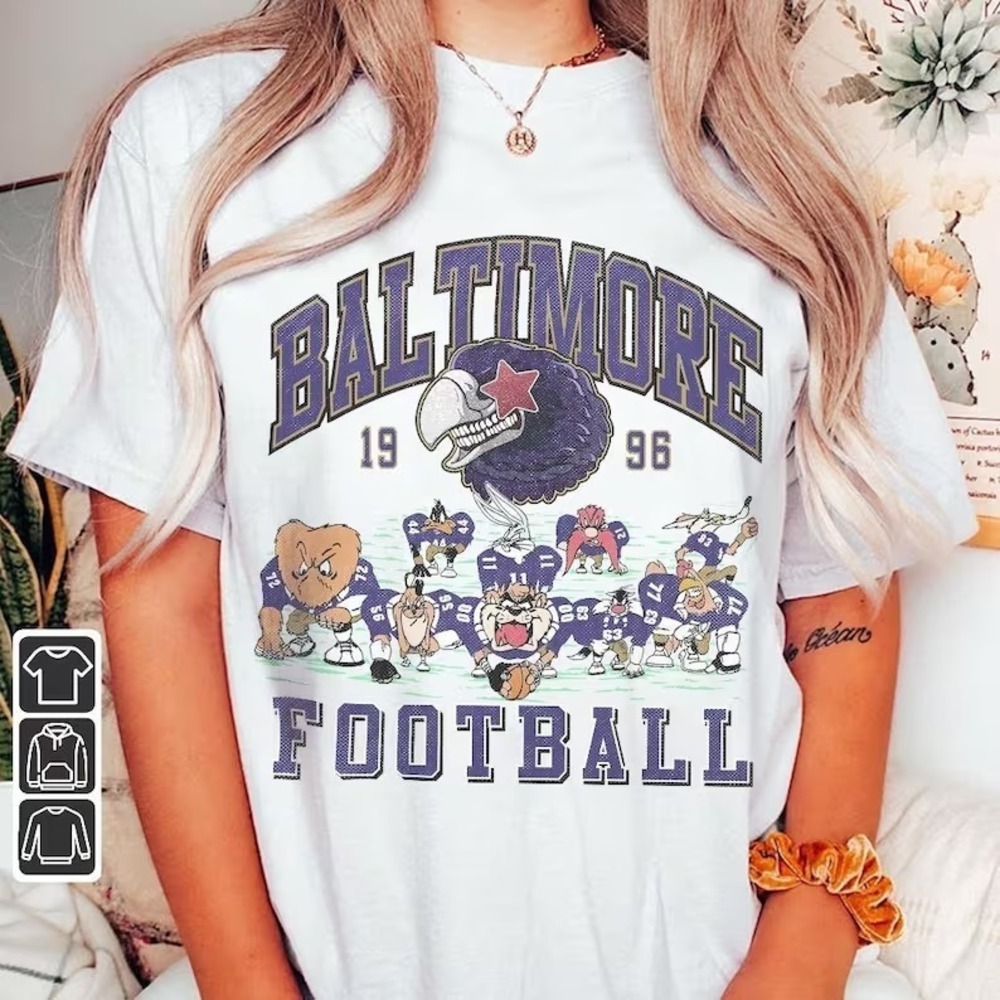 Baltimore Looney Tunes Football Lamar Jackson Tee